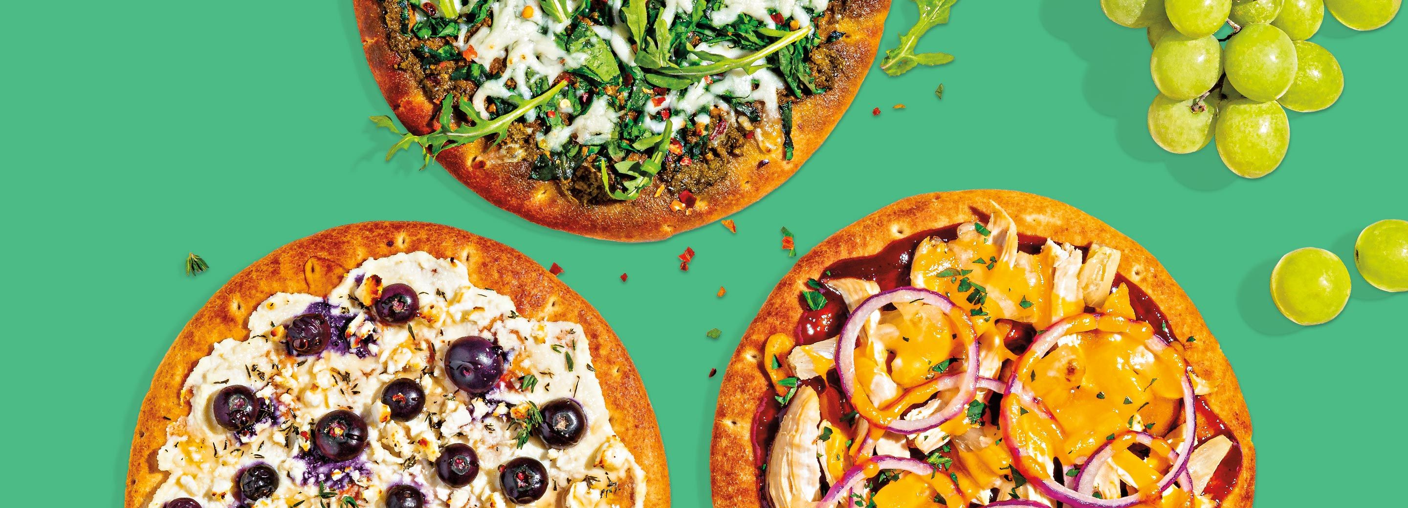 Personal Pita Pizza 3 Ways