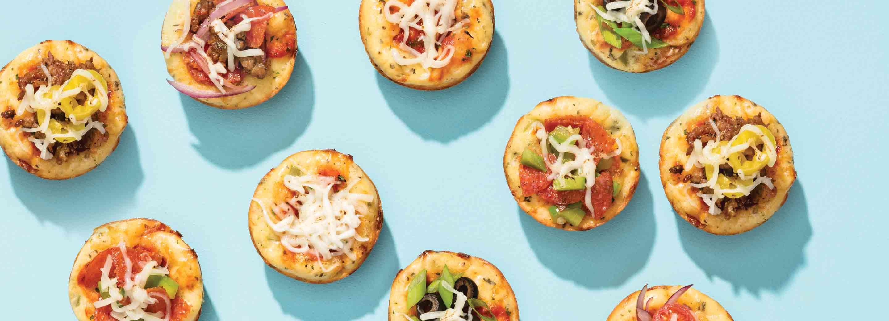 Meal-in-a-Muffin Pizza Bites
