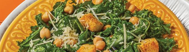 Lemon-Parm Kale Salad with Tofu Dressing