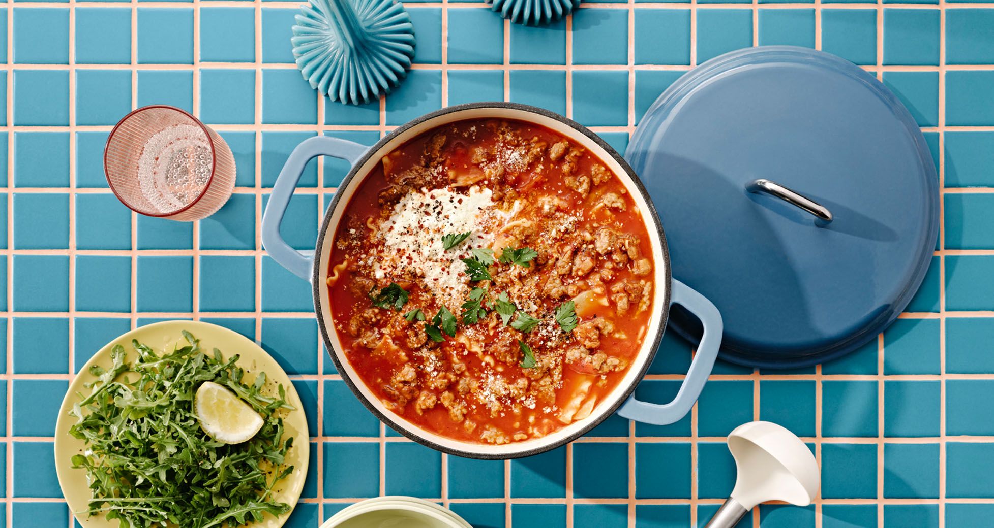 Slow Cooker Lasagna Soup with Italian Sausage