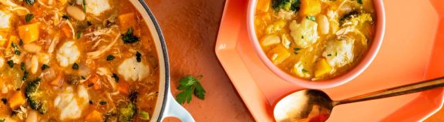 Chicken & Vegetable Soup with Dumplings