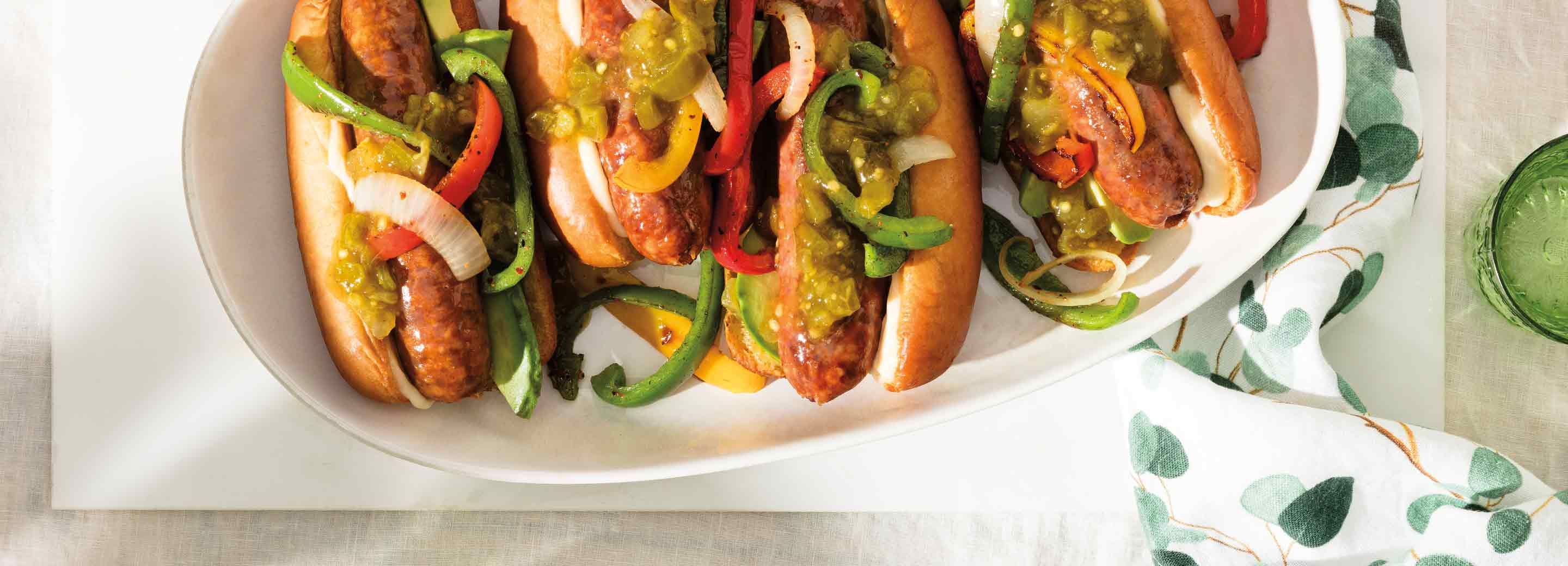 Chorizo Fajita Sandwiches with Salsa Verde | Schnucks