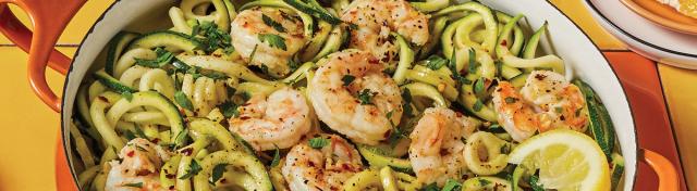 Lemon-Garlic Shrimp with Zoodles