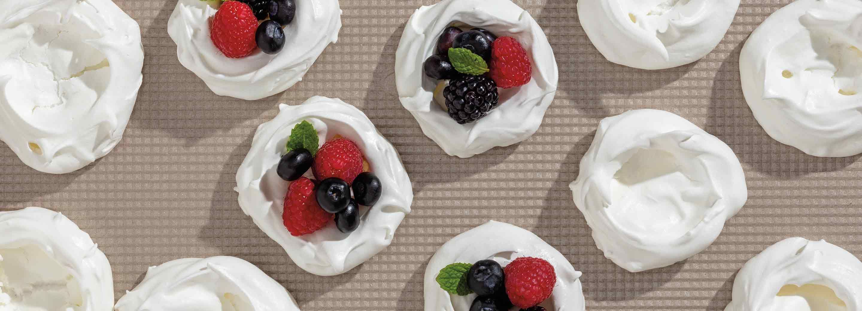 Berry Meringue Nests