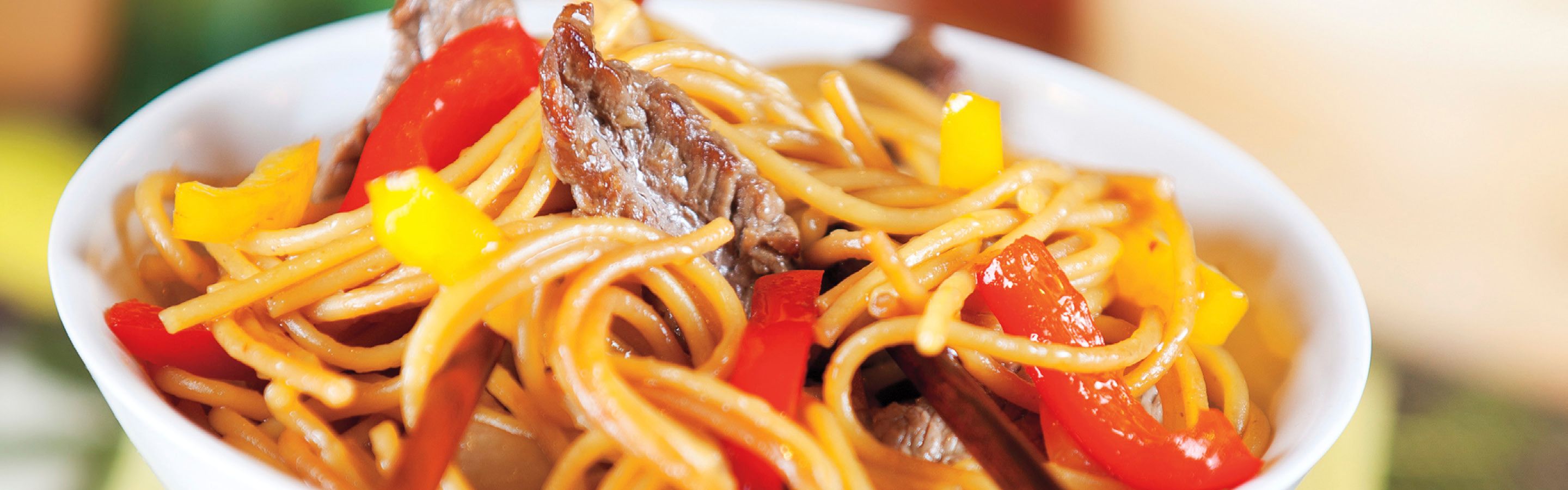 Sesame-Ginger Beef Lo Mein