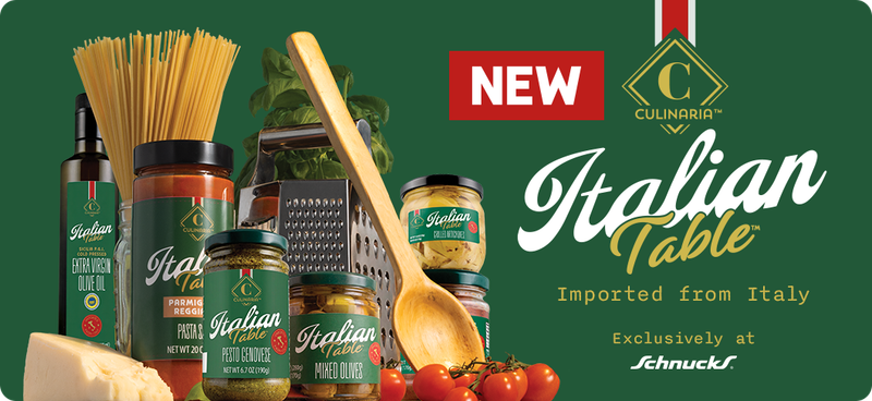 NEW Culinaria Italian Table Imported from Italy Exclusively at Schnucks