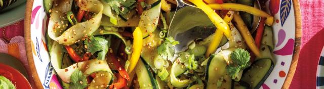 Asian-Inspired Cucumber Ribbon Salad