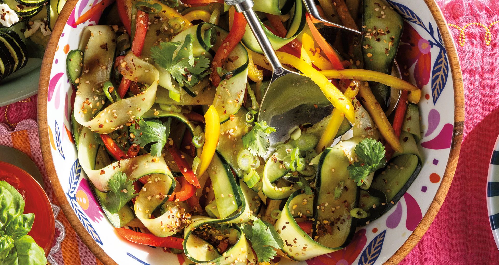 Asian-Inspired Cucumber Ribbon Salad