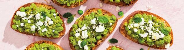 Lemony Pea Toast