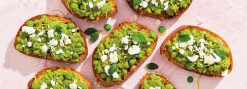 Lemony Pea Toast