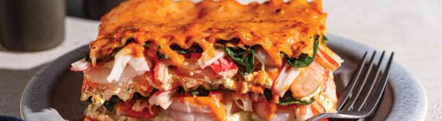 Seafood & Spinach Lasagna Alla Vodka