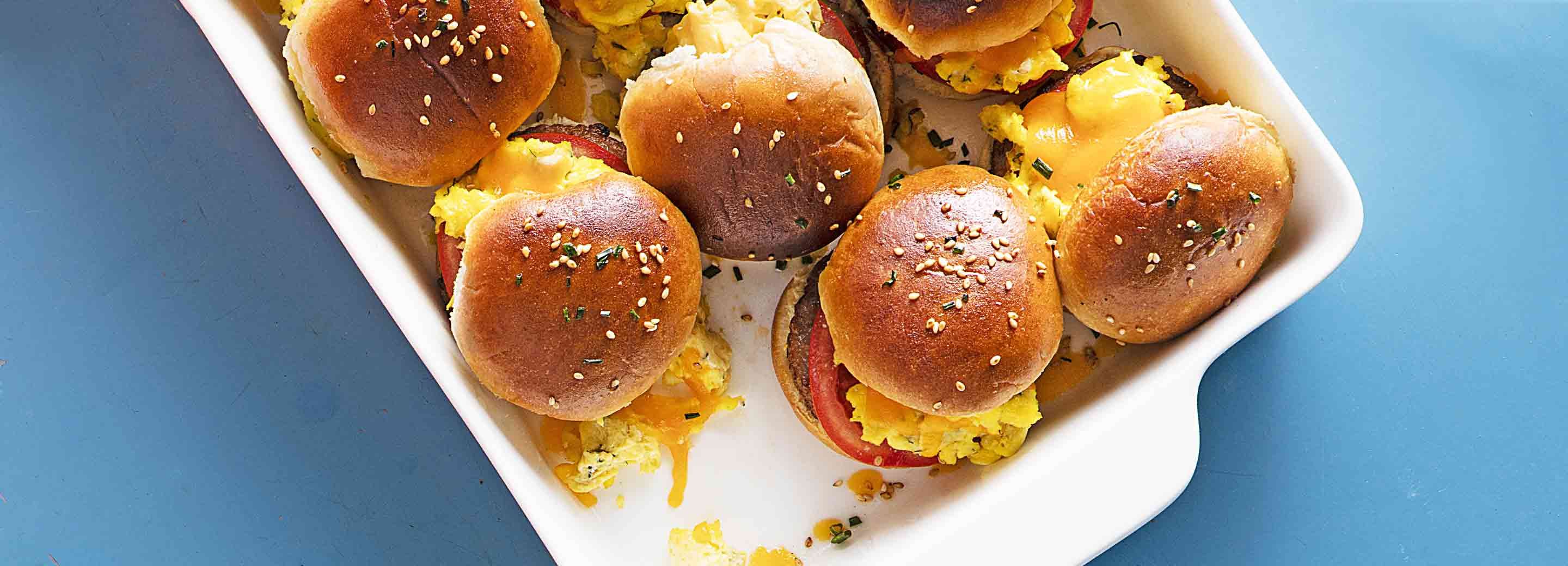 Egg and Sausage Breakfast Sliders