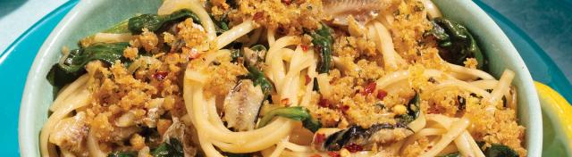 Lemon, Spinach and Sardine Pasta