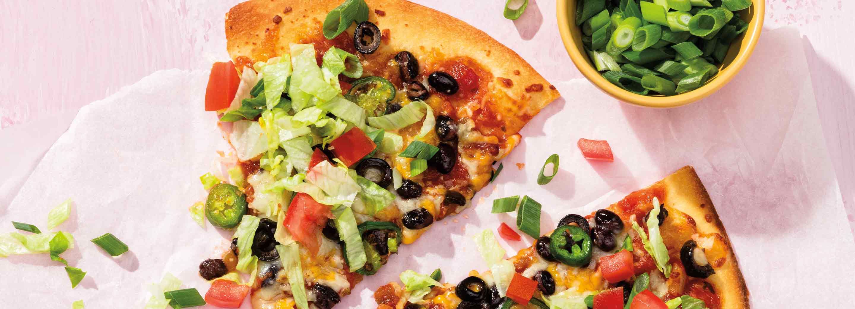 Vegetarian Taco Pizza