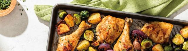 Sheet Pan Mustard Roasted Chicken and Veggies