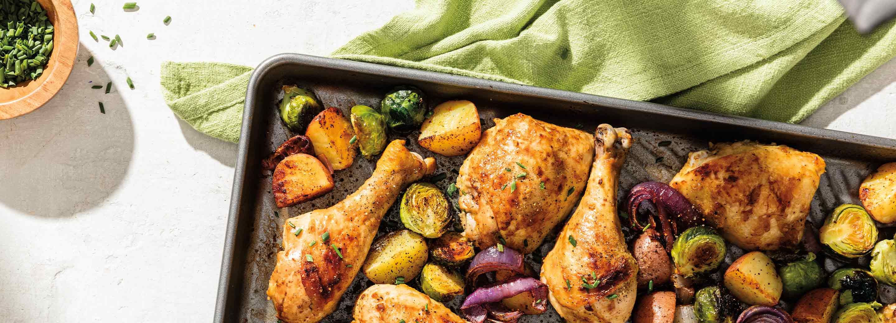 Sheet Pan Mustard Roasted Chicken and Veggies | Schnucks