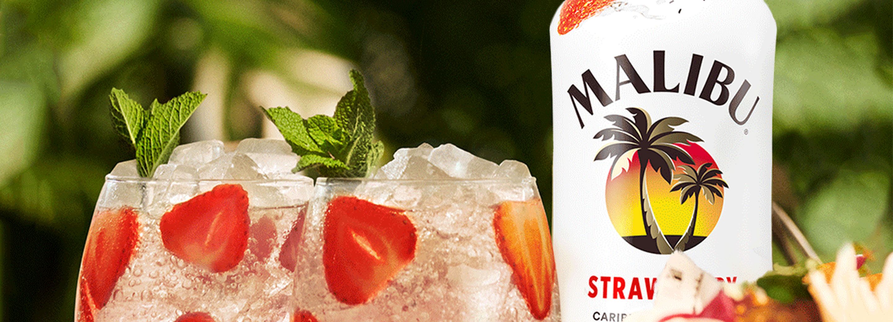 Malibu Strawberry & Soda