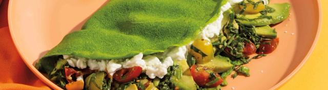 Avocado Spinach Crepe