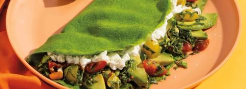 Avocado Spinach Crepe