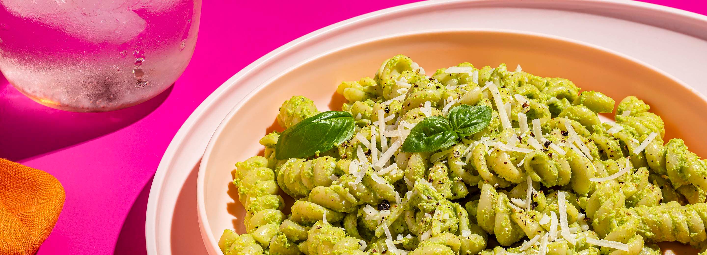 Broccoli Walnut Pesto Pasta