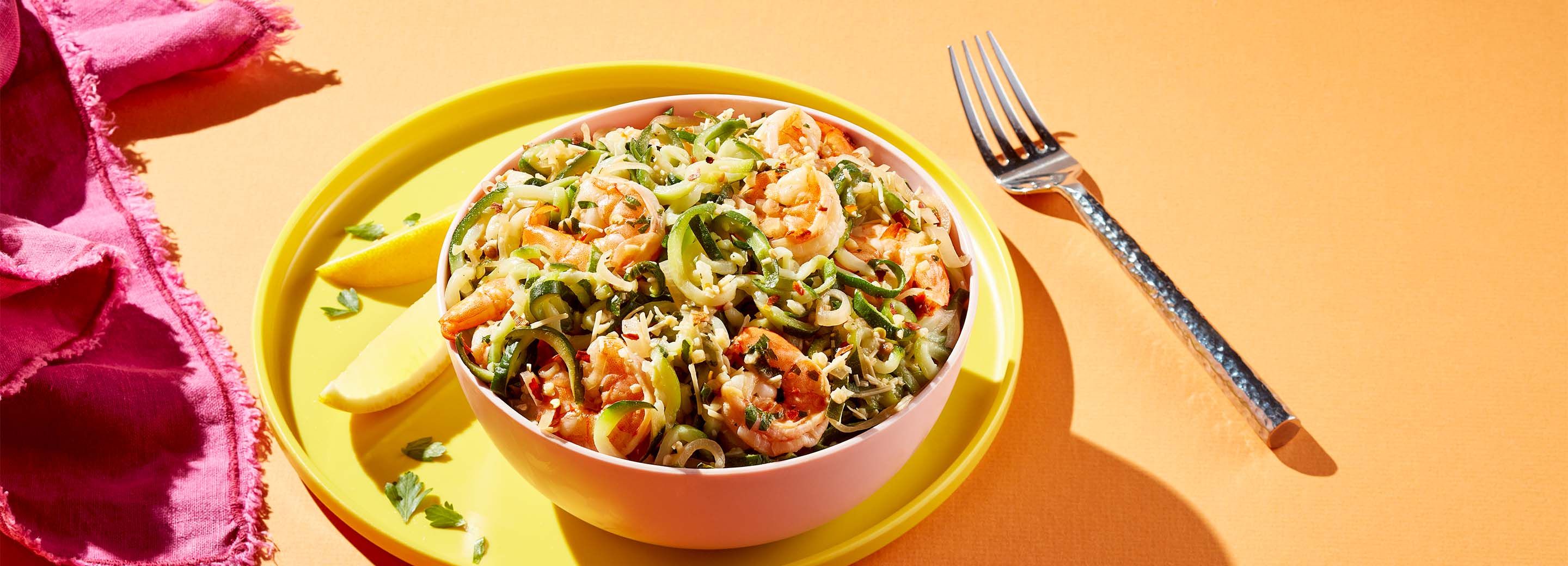 Shrimp and Zoodle Scampi