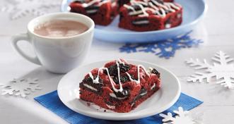 Oreo Red Velvet Brownies