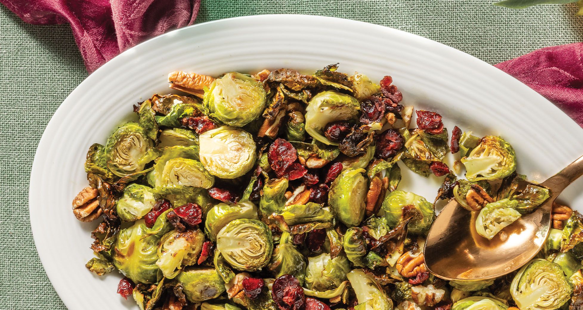 Maple-Glazed Roasted Brussels Sprouts