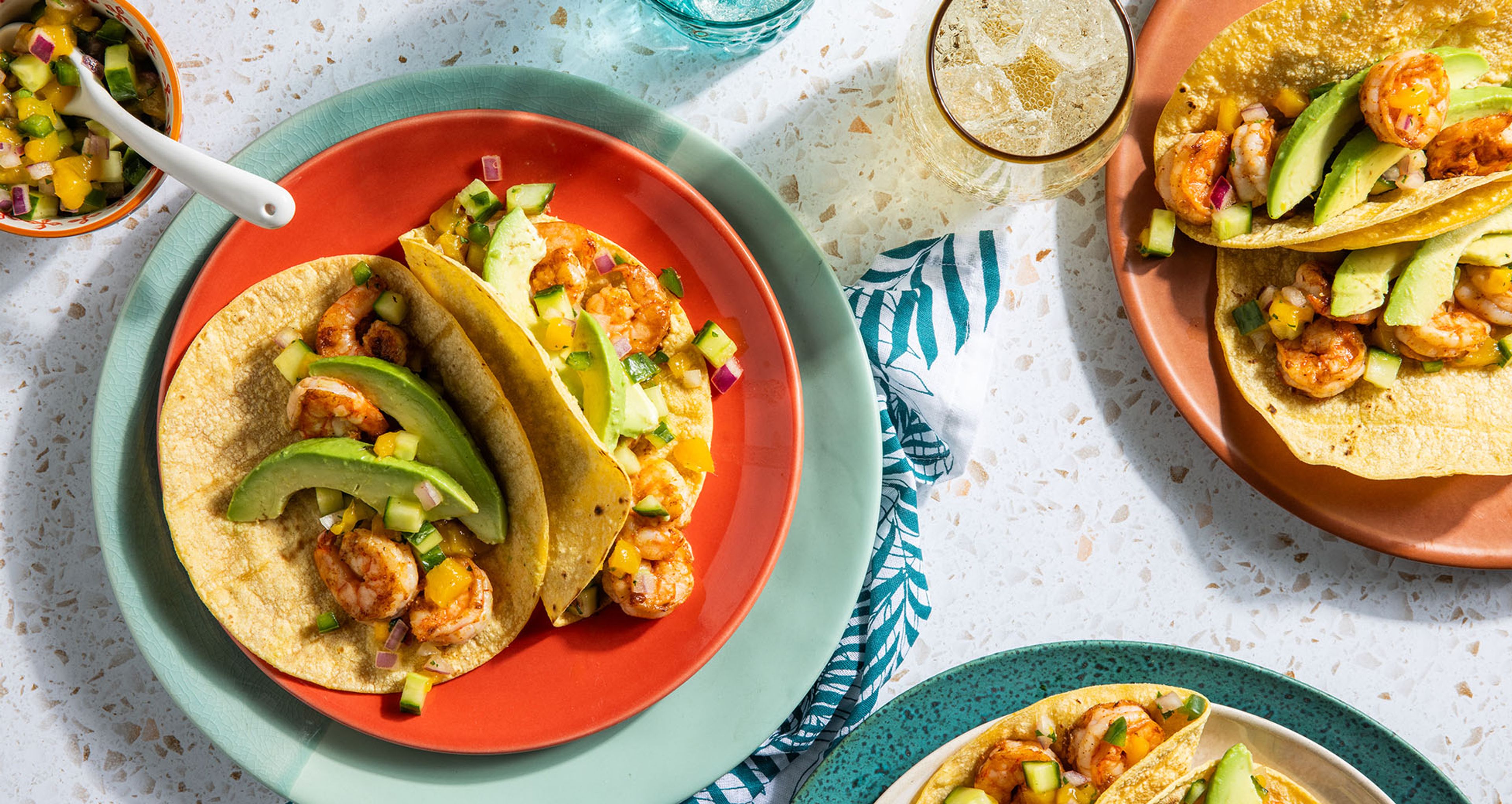 Weeknight Shrimp Tacos with Mango Salsa