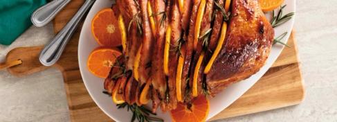Orange Rosemary Roasted Ham