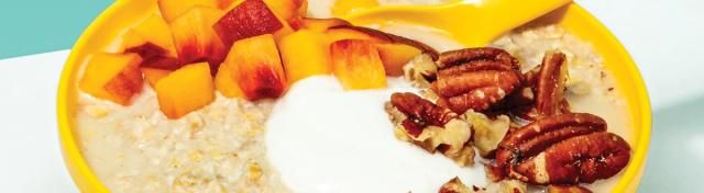 Peaches and Cream Applesauce Quick Oats