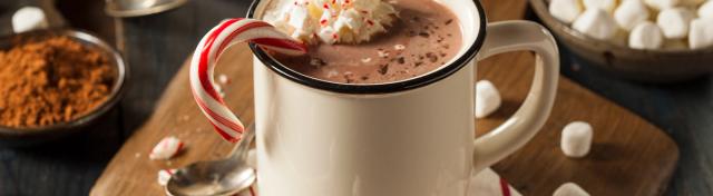 Boozy Peppermint Hot Chocolate