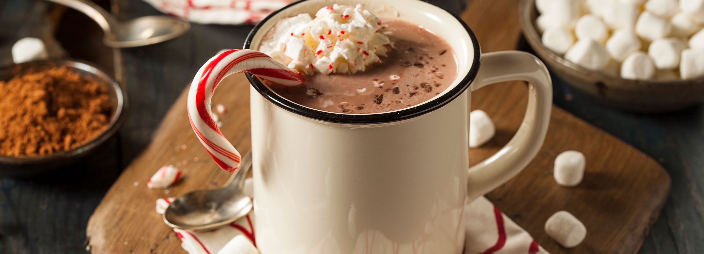 Boozy Peppermint Hot Chocolate