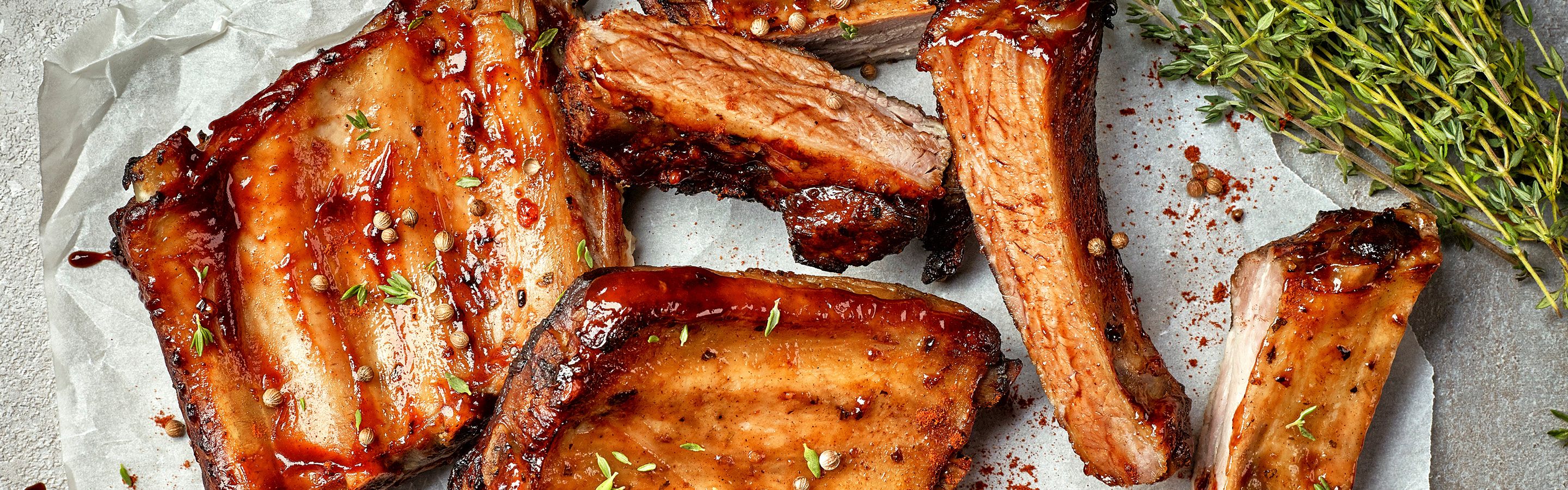 St. Louis-Style Ribs with Tangy Tomato BBQ Sauce
