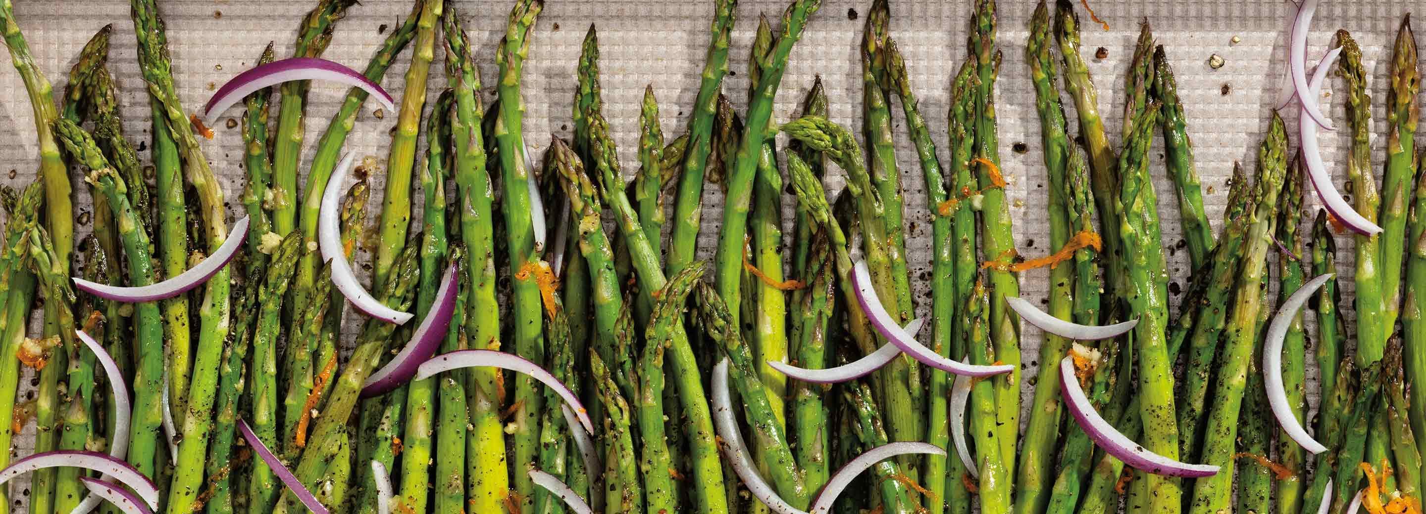 Roasted Asparagus and Red Onion
