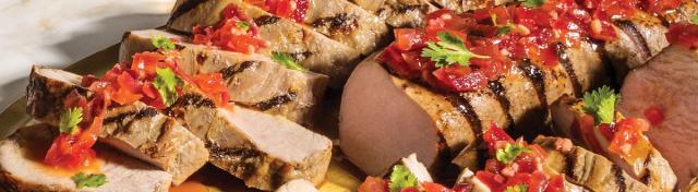Citrus-Habanero Pork Tenderloin with Peach Glaze