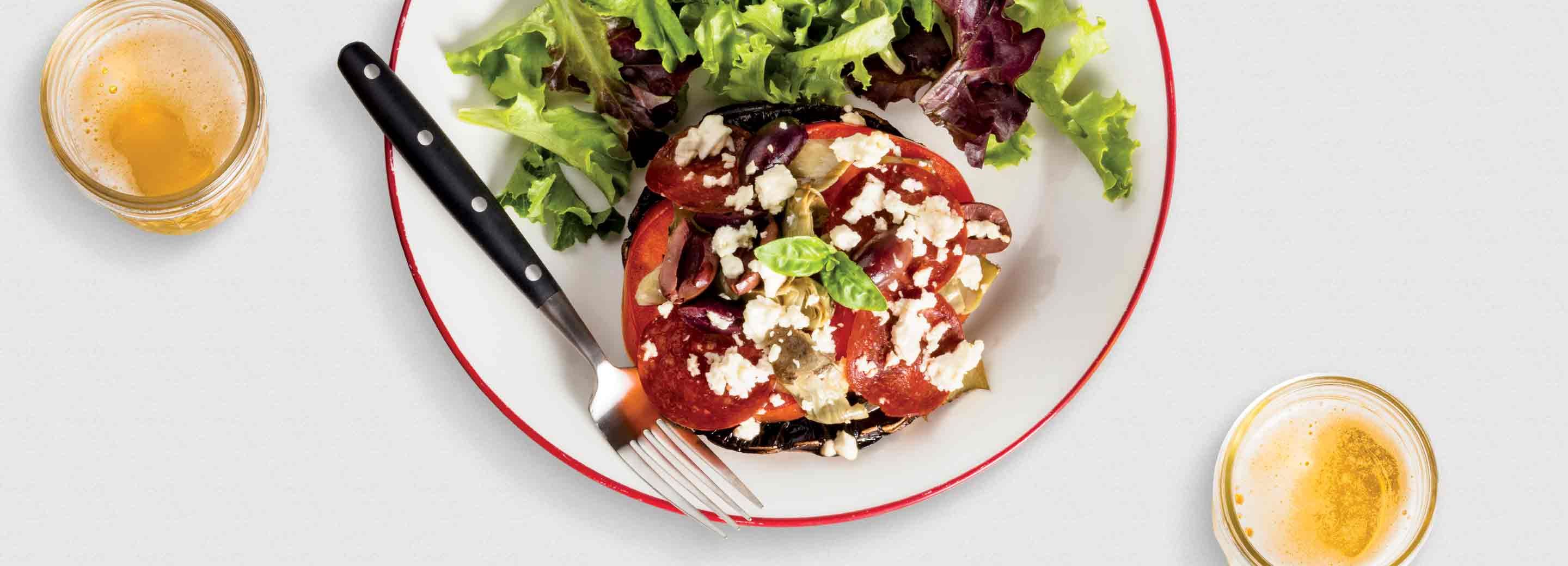 Portobello Mushroom Pizzas