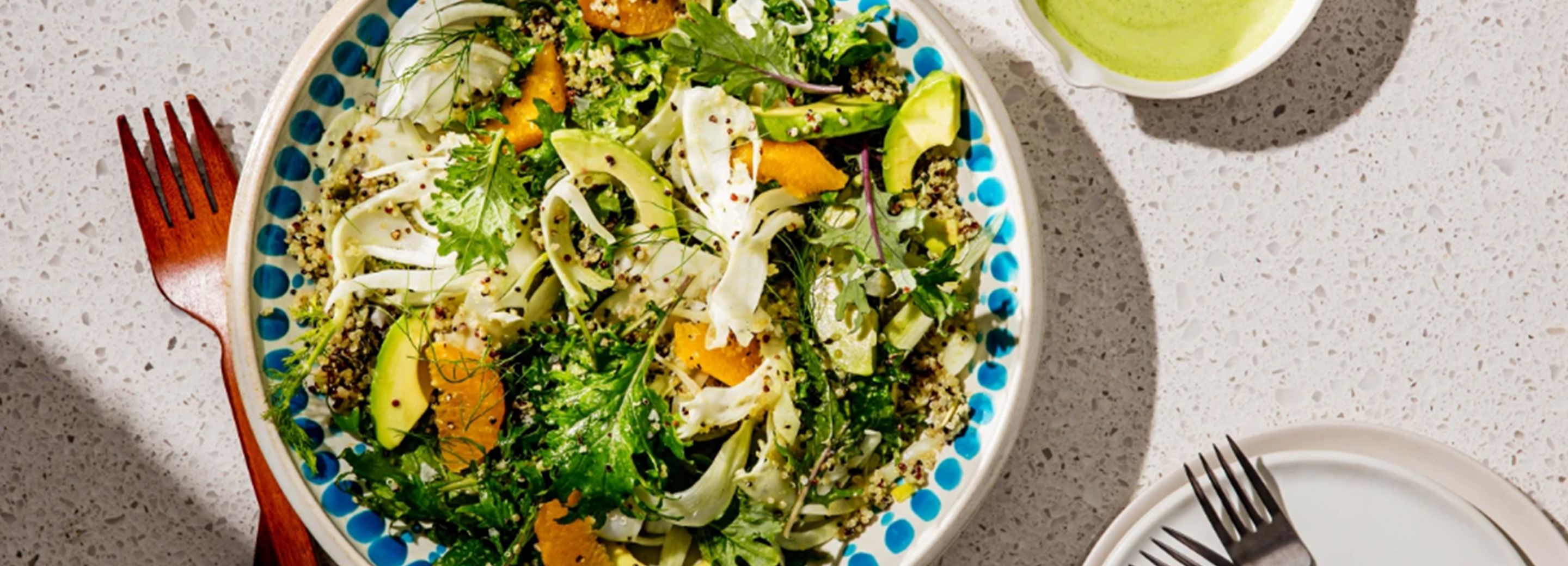 Kale Salad with Creamy Herb Dressing