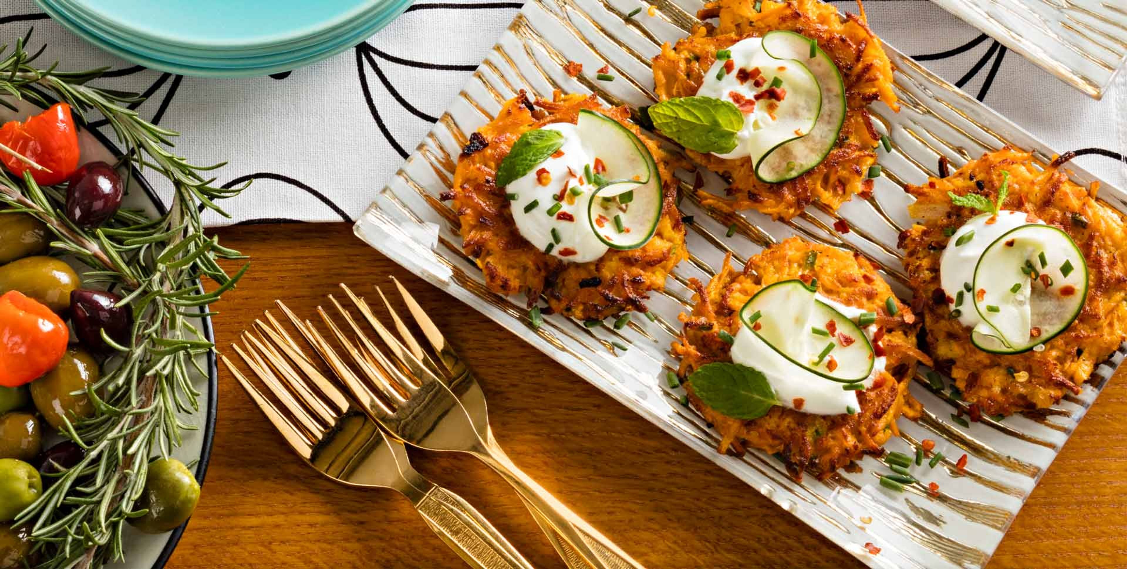 Sweet Potato and Onion Latkes