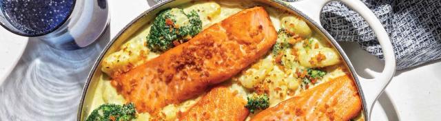 Pesto Salmon Gnocchi