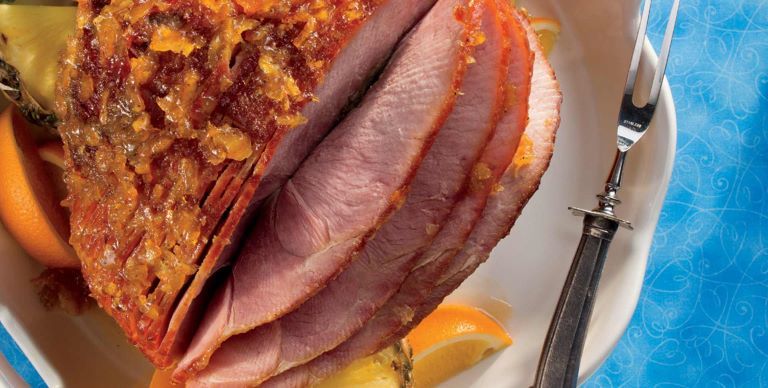 Pineapple-Rum Glazed Ham