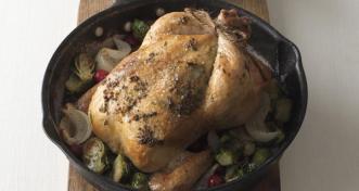 Roasted Chicken with Herbed Orange Butter