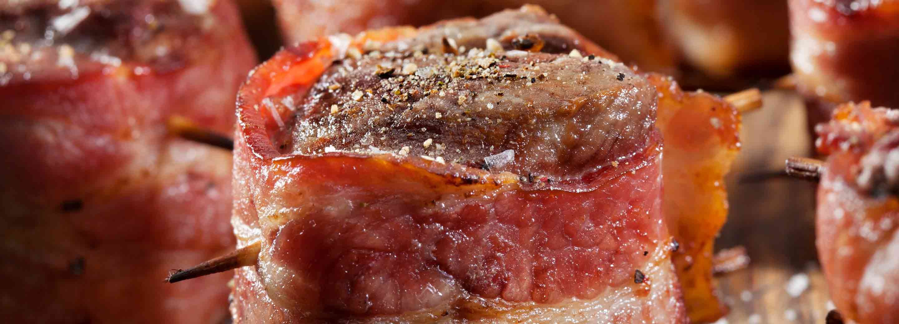Bacon-Wrapped Filet Mignons with Crab Sauce | Schnucks