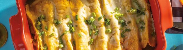 Green Chile Chicken Enchiladas