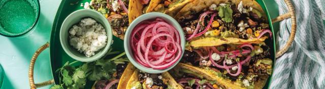 Mushroom and Spinach Tacos