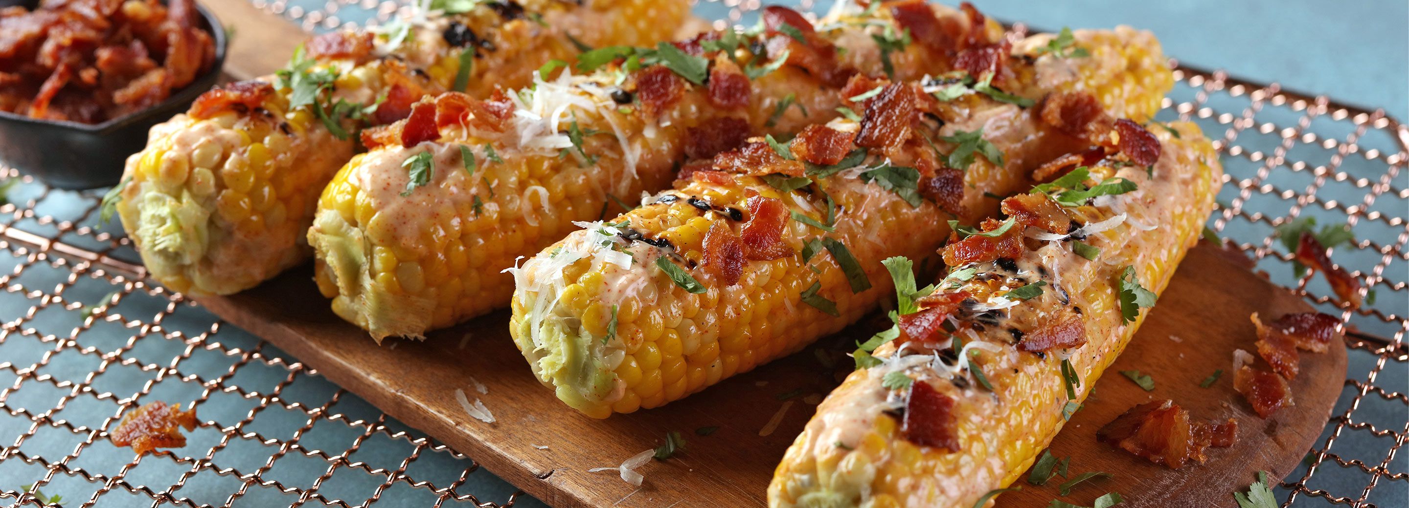 Street Corn with Bacon and Smoked Paprika Mayo