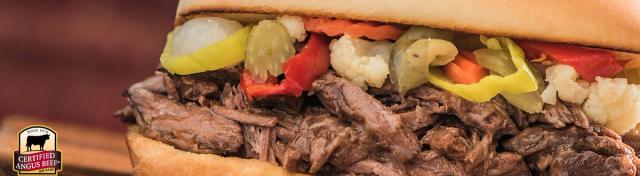 Slow Cooker Italian Beef Sandwich