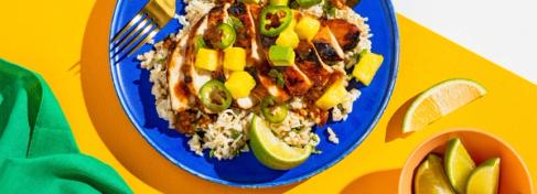 Pineapple Chicken with Coconut Rice