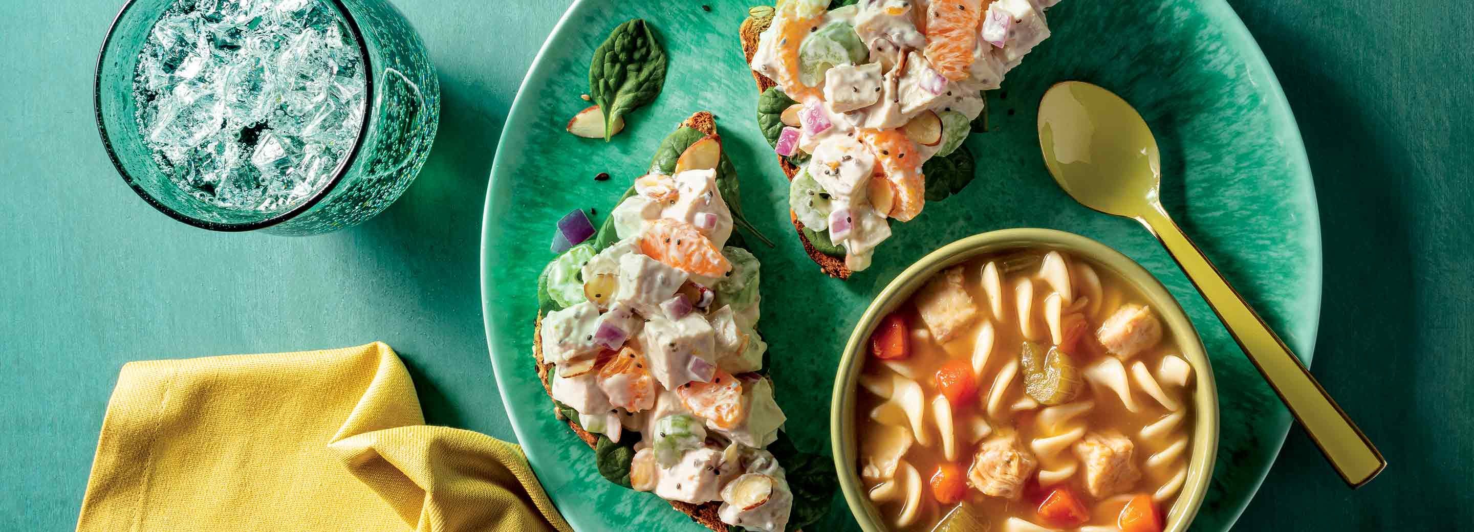 Chicken Salad with Healthy Choice Chicken Noodle Soup | Schnucks