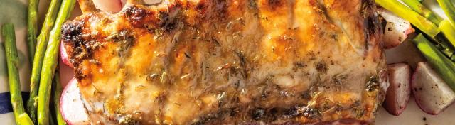 Rosemary-Garlic Lamb With Honey Glaze