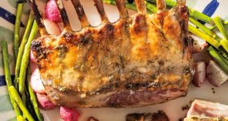 Rosemary-Garlic Lamb With Honey Glaze